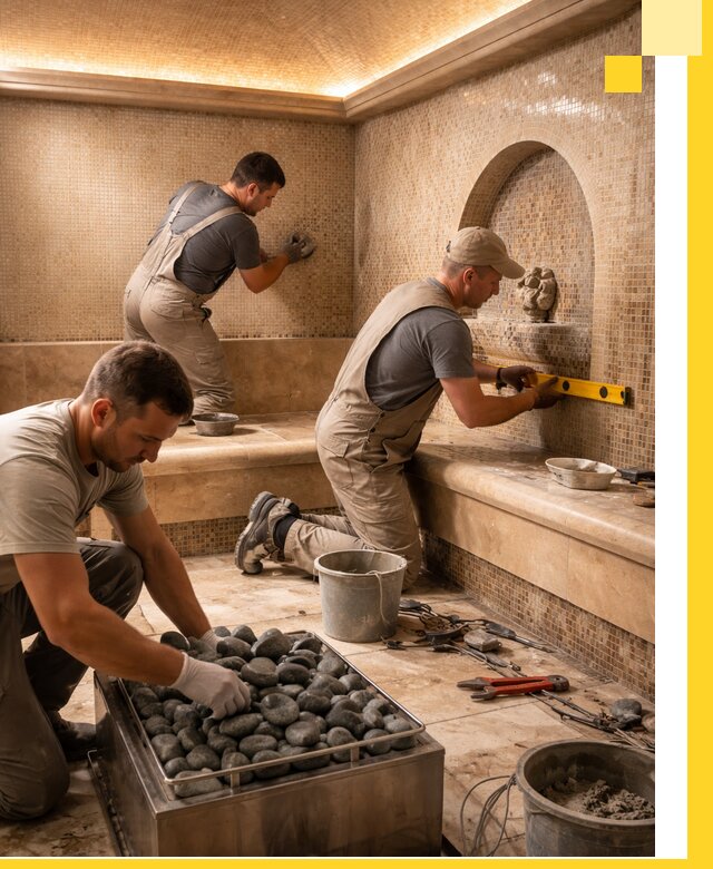 Проектирование и строительство хамама и сауны в Мелеузе