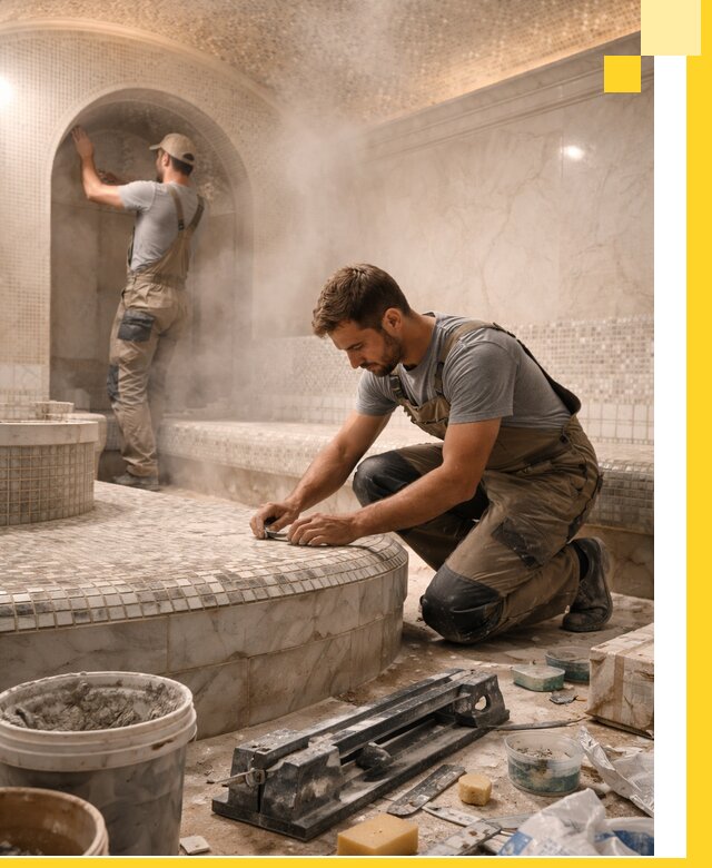 Профессиональный дизайн хамама и SPA под ключ в Мелеузе