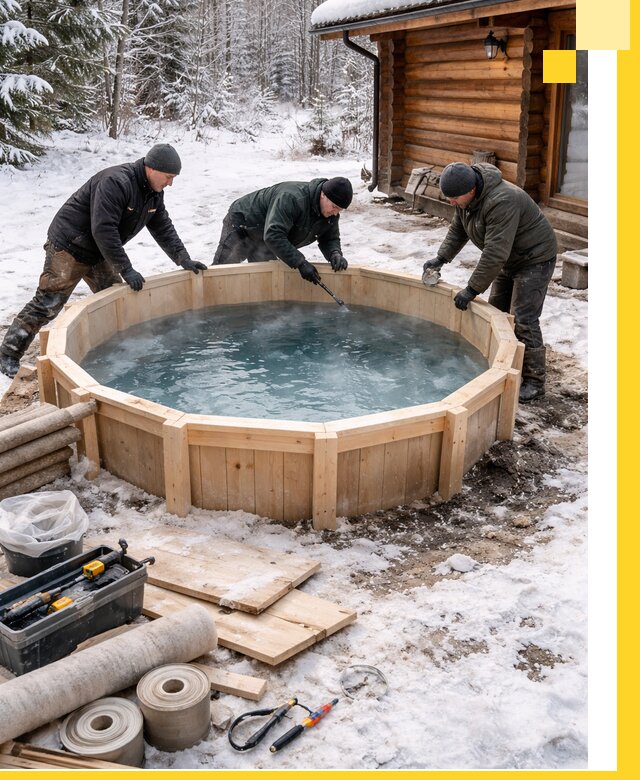 Изготовление и установка ледяных купелей под ключ в Мелеузе