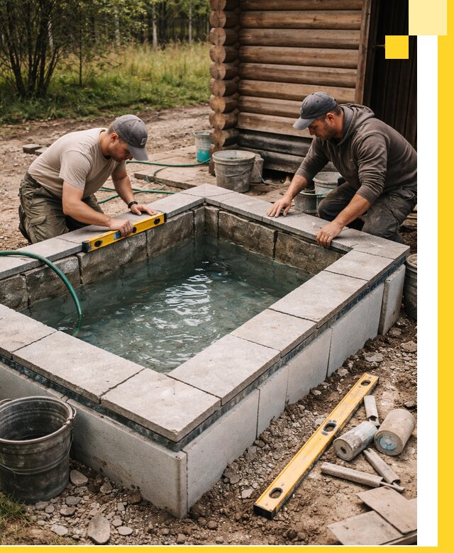 Изготовление и установка холодных купелей под ключ в Мелеузе