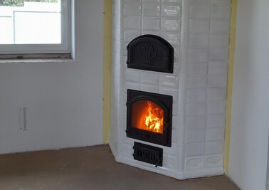 Изразцовая печь с хлебной камерой